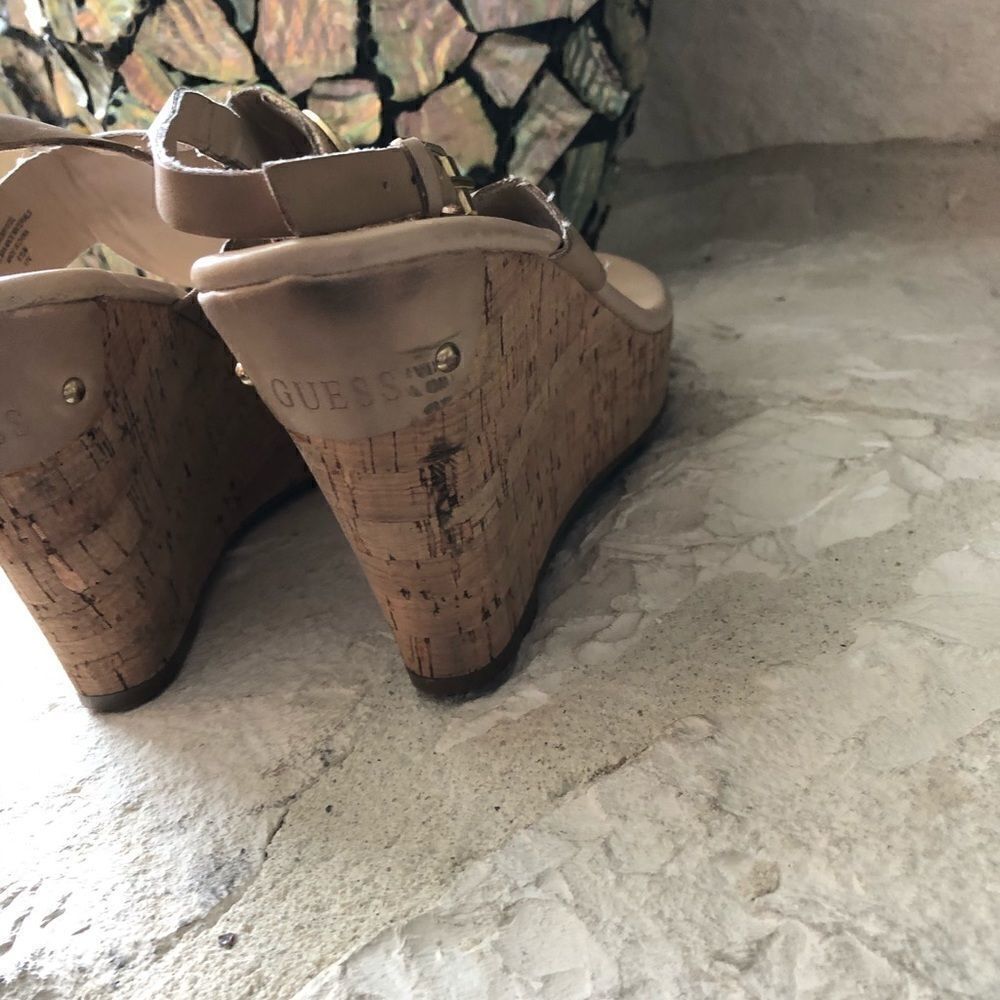 Guess tan cork logo wedges - Picture 4 of 6